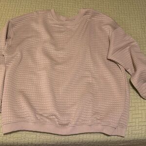 Cream Waffle Print Crewneck XL